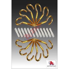 Akbelli Group Piton Vida Avize Kancası Plastik Dübel Balkon Kuş Kedi Filesi Montaj Seti Vida