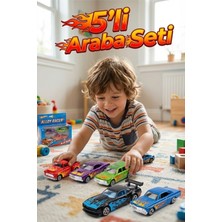 Craftivio 4'lü Metal Oyuncak Araba Seti - Diecast Alaşımlı Dayanıklı Yarış Arabaları - Hediye Paketi