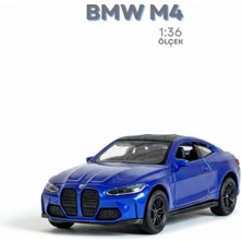 Craftivio Lacivert 1:36 Ölçek Die Cast Kapıları Açılır Lisanslı Bmw M4 Oyuncak Metal Model Araba