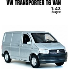 Craftivio Gri 1:43 Ölçek Die Cast Kapıları Açılır Lisanslı Volkswagen Transporter Van Metal Model Araba