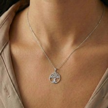 Baleno Concept 925 Ayar Gümüş Hayat Ağacı Figürlü Kadın Kolye - Şans, Bereket, Aile ve Yaşam Sembolü