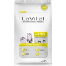 Lavital Kitten Somonlu Yavru Kedi Maması 1,5 kg