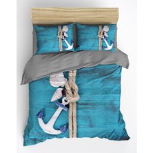 Sarel Çapa Baskılı 3D Çift Kişilik Nevresim Takımı