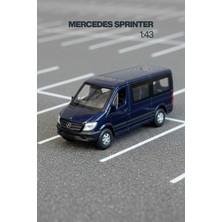 Craftivio Beyaz 1:43 Ölçek Die Cast Kapıları Açılır Lisanslı Mercedes Sprinter Oyuncak Metal Model Araba