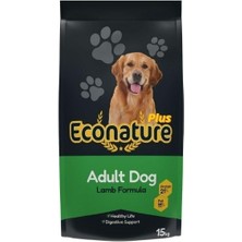 Econature Plus Kuzu Etli Yetişkin Köpek Maması 15 kg