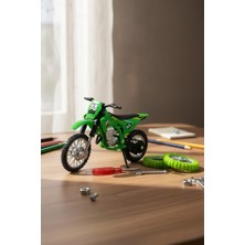 Craftivio Model Cross Yeşil Motorsiklet Sök Tak Tekerlekli 1:18 Ölçek 3+ Yaş