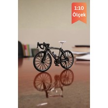 Craftivio Siyah Yüksek Kaliteli Metal 1:10 Ölçek Koleksiyonluk Die Cast Model Bisiklet