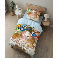 Sarel Avatar Çizgifilm Baskılı 3D Tek Kişilik Nevresim Takımı