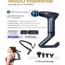 Moxti Masaj Tabancası Profesyonel Dijital Ekranlı Çok Fonksiyonlu 3ın1 Şarjlı Kas Gevşetici