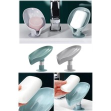 Gampus Vantuzlu Banyo Sabun Tutucu Kaymaz Dranej Sabunluk Banyo Su Giderli Plastik Banyo Sabunluğu Kaymaz