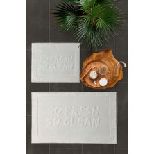 Merinos Pamella 2 Li Banyo Paspas Takımı Aura Krem