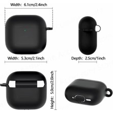 Guleron Airpodss 4 Uyumlu Silikon Koruyucu Kılıf + Kanca