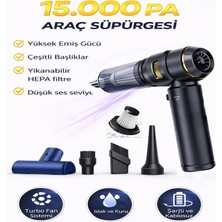 Moxti El Tipi Üflemeli Şarjlı  Süpürge, 15.000PA Yüksek Performanslı 4'ü 1 Arada Araba Süpürgesi