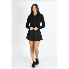 Softandbasic Kadın Takım Bol Kesim Içi Taytlı Cep Detaylı Etek ve Üst Ikili Takım