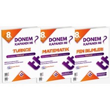 Ünlüler Karması Yayınları 8. Sınıf Lgs  Ilk Dönem Tekrar Fasikülü Dönem Kapandı Mı? Serisi Seti (3 Kitap)