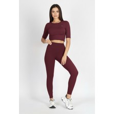 Softandbasic Kadın Takım Toparlayıcı Tayt Üst Crop Ikili Takım