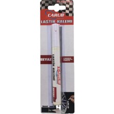 Carub Lastik Yazı Boya Kalemi Beyaz