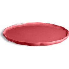 Emile Henry Madeleine Yuvarlak Servis Tabağı 31 cm Pembe/rose Candy