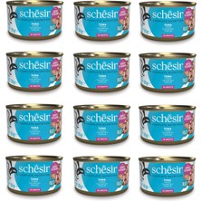 Schesir Ton Balıklı Tam ve Dengeli Broth Pişirme Suyunda Kedi Konservesi 85 Gr. x 12 Adet
