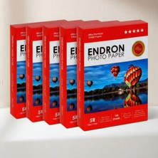 Endron Photo Paper 13X18 cm (5R) Parlak 5'li Fotoğraf Kağıdı 270 gr - 500 Adet