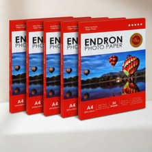 Endron Photo Paper 20X30 cm (A4) Parlak 5'li Fotoğraf Kağıdı 270 gr - 250 Adet