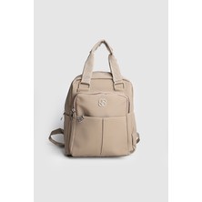 La'Graccio Paris Lagraccio Paris Kadın Soshe Su Itici Kumaş Çok Bölmeli Sırt Çantası