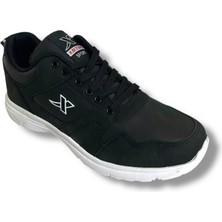 Xstep 020 Siyah Beyaz Cilt Hafif Erkek Spor Ayakkabı Düz Taban ile Günlük Kullanım İçin Rahat