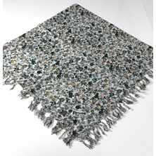 Firuze Star Desenli Sökme Boncuklu Tülbent 06115-21