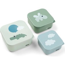 Done By Deer Done by Deer - Happy Clouds - 3'lü Saklama Kabı - Yeşil