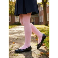 Pink Bunny Düz Desenli Külotlu Çorap