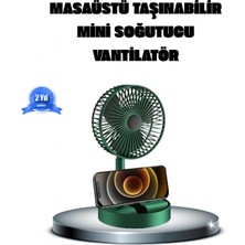Narnuga Katlanabilir Şarjlı Mini Fan 3 Kademeli Hız Ayarlı Taşınabilir