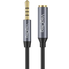 3.5mm Trss Aux Kulaklık Mikrofon Ses Uzatma Kablosu 1 Metre