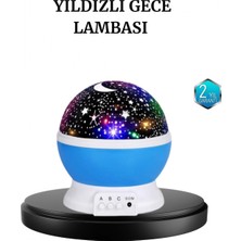 Narnuga Renkli LED Gece Lambası 6 Işık Modlu Çocuk Odası Atmosfer Aydınlatma