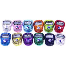 Begün Lüks Taşlı Zikirmatik (12 Adet)...hac-Umre-Mevlid Hediyelik Dijital Tesbih...karışık Renk...