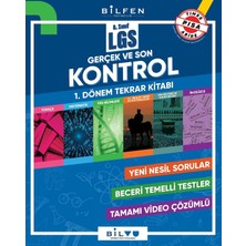 8. Sınıf Lgs 1. Dönem Gerçek ve Son Kontrol Tekrar Kitabı Bilfen Yayınları