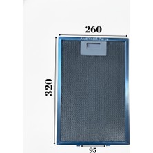 Akat Beko Ile Uyumlu Adv 6520 Es Davlumbaz Metal Filtresi
