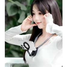 Manyetik Boyun Tipi Esnek Telefon Tutucu – Eller Serbest Pov/vlog/spor Kullanımı Için Uyumlu Nh-01