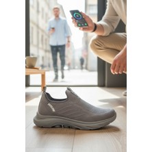 Enoch Erkek Örgü Dokulu Bağcıksız Geçmeli Esnek Tabanlı Günlük Yürüyüş Ayakkabısı