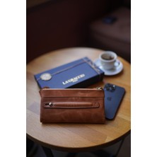 La'Graccio Paris La\'graccio Paris Chaıs Siyah El Tutmalı Hakiki Deri Telefon Hazneli Cüzdan