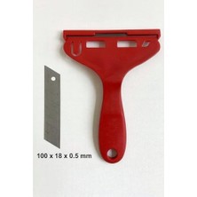 2 Adet Yedek Bıçaklı, Leke Macun Silikon Derz Yapışkan Boya, Araba Camı, Sıva Kireç, Etiket Kazıma Bıçağı