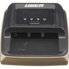 Uber 128-X Para Kontrol Makinası 4 Nokta Kontrollü, Kızıltesi Işık, Hız: Sn0.5 450G 138X128X74 Türk Lirası, Dolar, Euro Kontrol