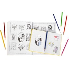 Love You To Death Coloring Stickers: Cute Creepy Stickers To Color