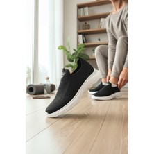 Enoch Erkek Örgü Dokulu Bağcıksız Geçmeli Esnek Tabanlı Günlük Yürüyüş Ayakkabısı