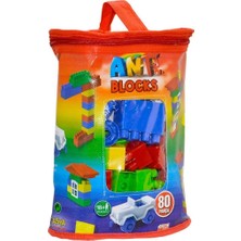 Asya Oyuncak ANT081 Ant Blocks 80 Parça Çantalı Blok Seti