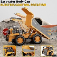 2.4ghz Uzaktan Kumandalı Şarjlı Sesli Işıklı Hareketli Kasalı Damperli Kamyon Iş Makinesi