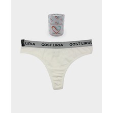 GOST LİRİA Ivory Kadın String Külot Ekru