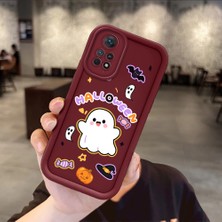 Ucuc Xiaomi Redmi Note 12 Pro 4g Uyumlu Burgundy Silikon Kılıf Sevimli Kartoon Desenli Kamerayı Koruyan Anti-Çarpma