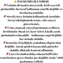 2'li Paslanmaz Çelik Kesme Tahtası Seti Levhası Panosu 24X34CM ve 15X25CM 2mm Gıda Temasına Uygun Antibakteriyel 304 Çelik Cam Kesme Tahtası