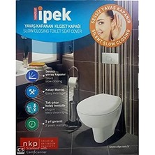 Ipek Tak-Çıkart Yavaş Kapanan Amortisörlü Klozet Kapağı
