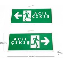 Opto 3W Çıkış-Exit LED Armatür - 2 Adet (Acil Çıkış Sağ-Sol) Hs 4605